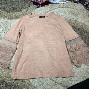 Ivanka trump long sleeve shirt with lace sleeves